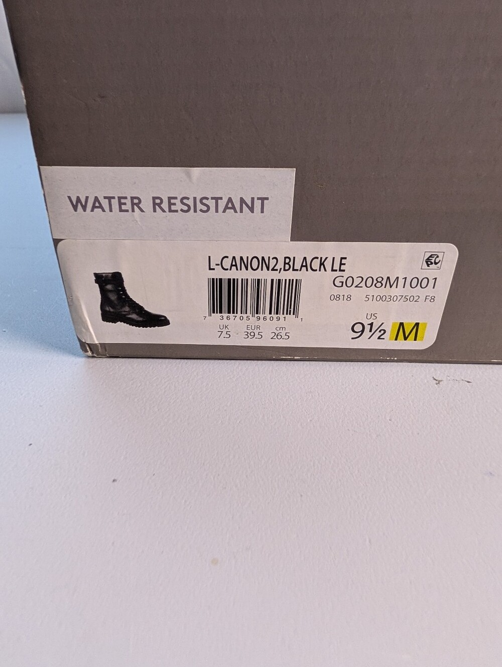 Franco Sarto Combat Boots Women Size 9.5 Canon Black Biker Punk NEW W/ Box - Picture 3 of 7